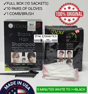10sackets | Original Dexe Black Hair Shampoo Hair Darkening.