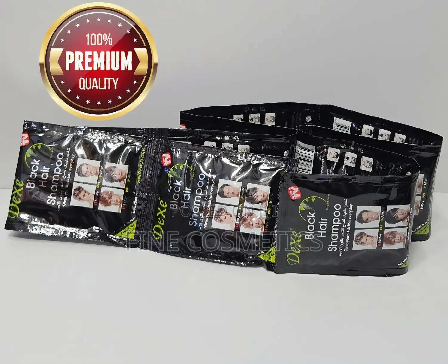 10sackets | Original Dexe Black Hair Shampoo Hair Darkening.