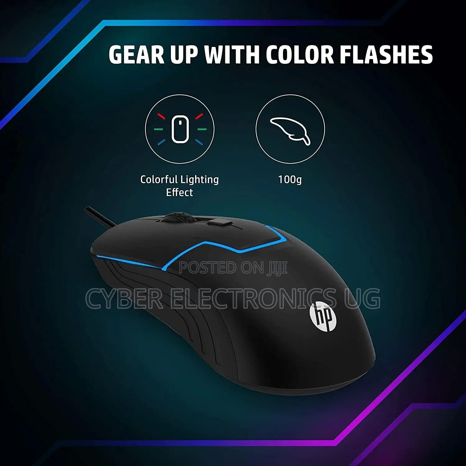Wired Gaming Mouse 7 Color Led Light for Computer