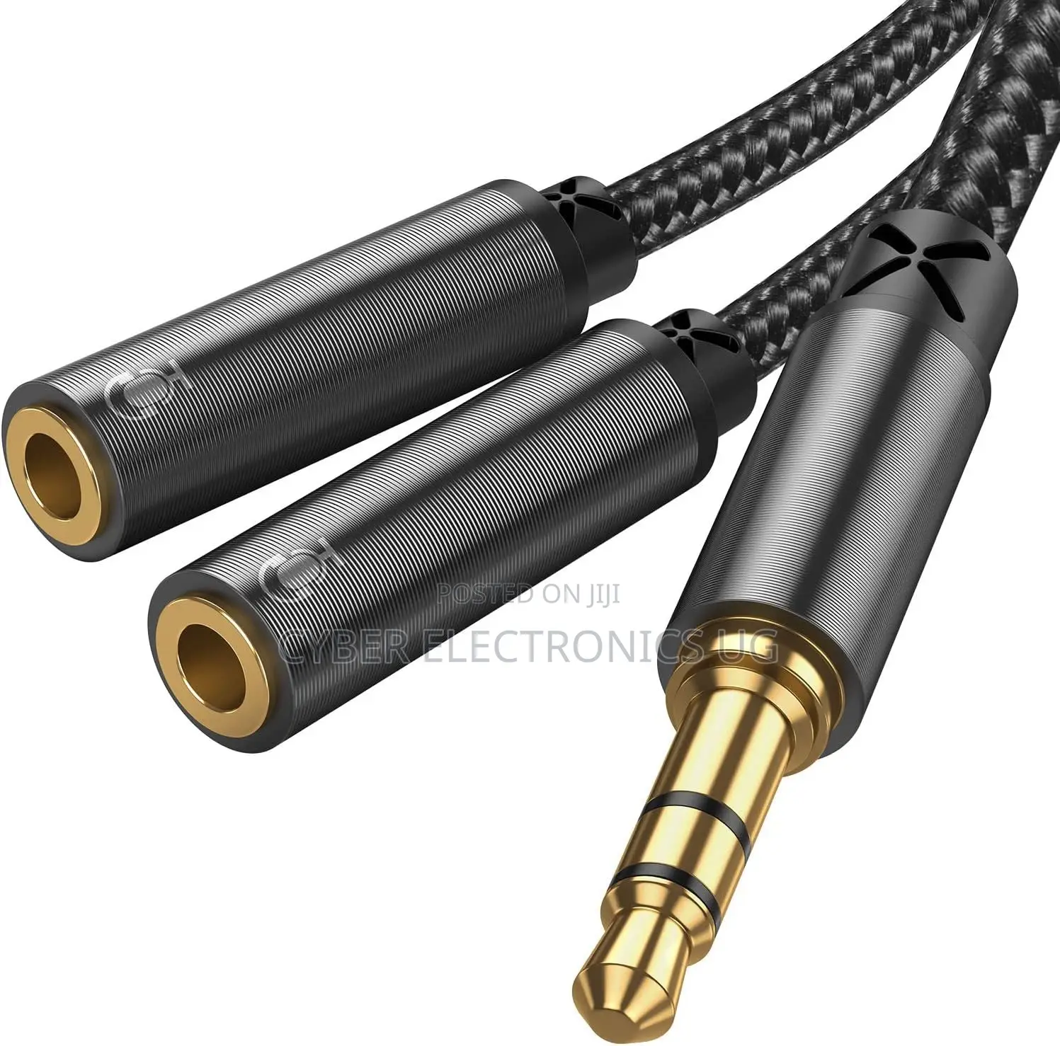 Headphone Male to 2-Female Y-Splitter Audio Cable