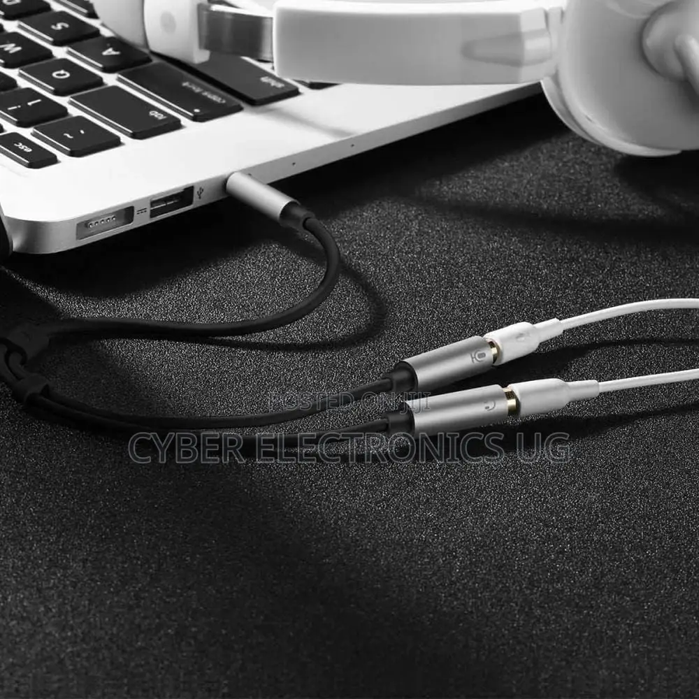 3.5 Audio Stereo Y Splitter Cable Male to 2 Female Mic