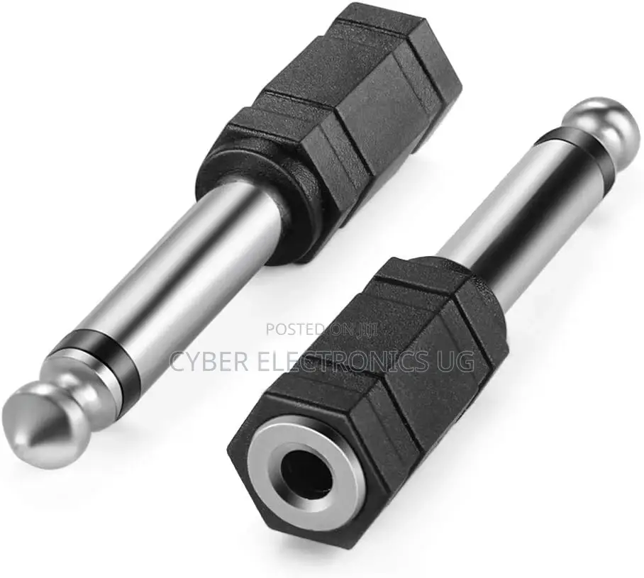 6.35mm Mono TS Male to 3.5mm TRS Female Adapter