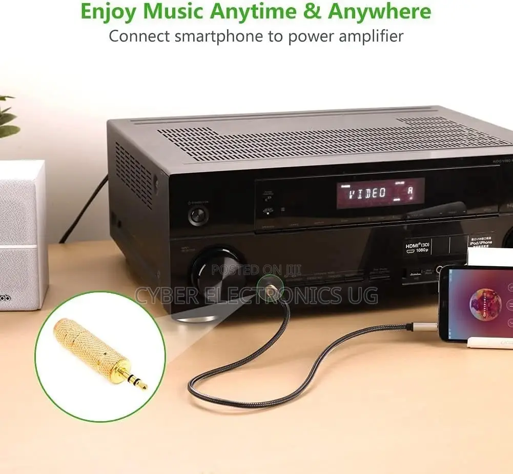 Microphone Headphone Audio Jack Adapter Convertor Plug