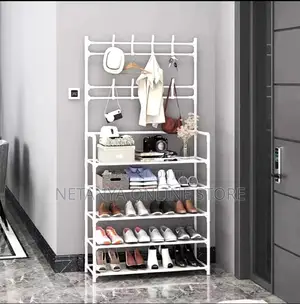 Multifunctional 5tier Coat Organizer and Shoe Rack