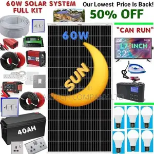 40W and 40ah Solar System Full Kit