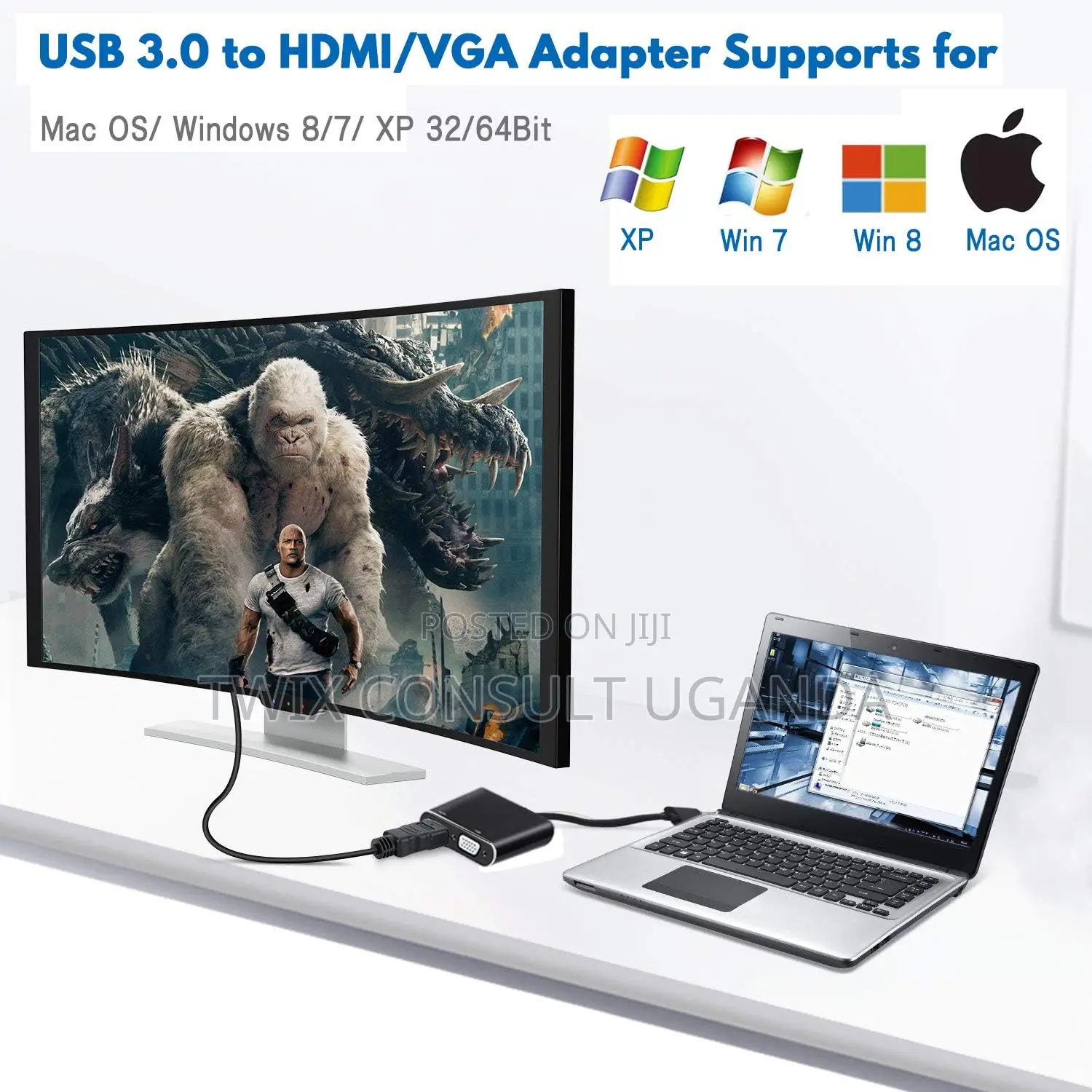 USB 3.0 to HDMI VGA Converter