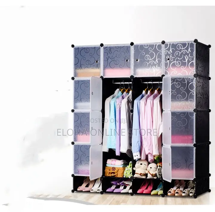 4 Column Portable Plastic Closet