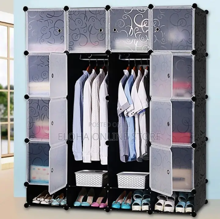 4 Column Portable Plastic Closet