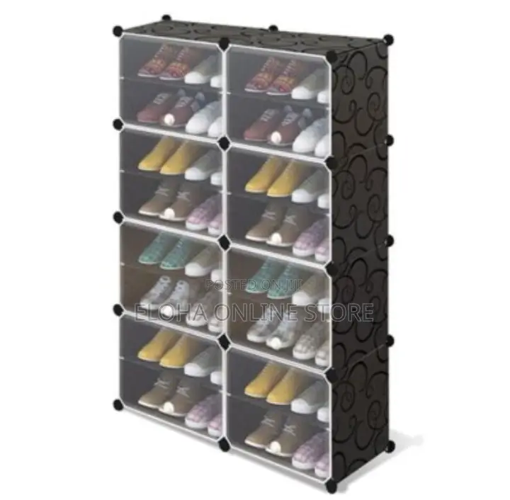 8 Door Plastic Shoe Rack