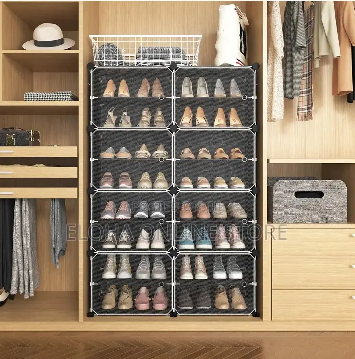 8 Door Plastic Shoe Rack