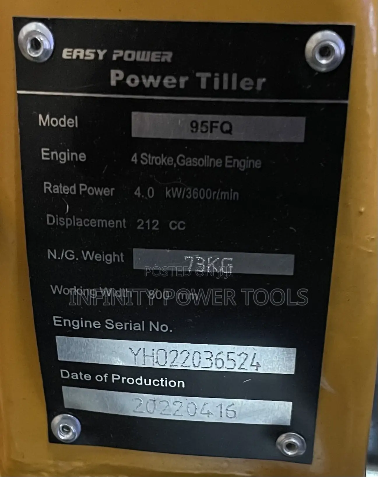 Gasoline Tiller Easy Power