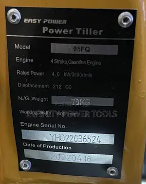 Gasoline Tiller Easy Power