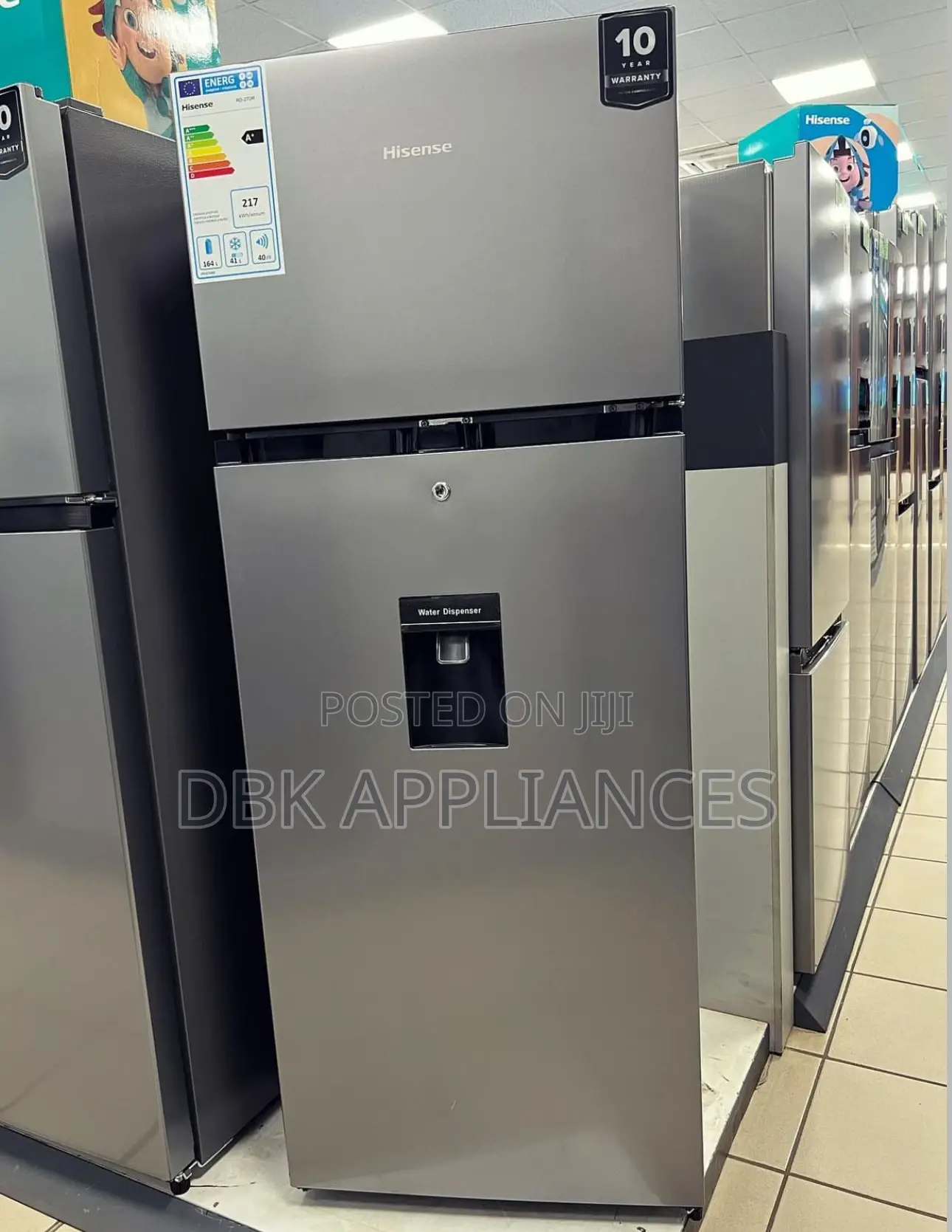New Hisense 270l Double Door Fridge 3yr Warranty