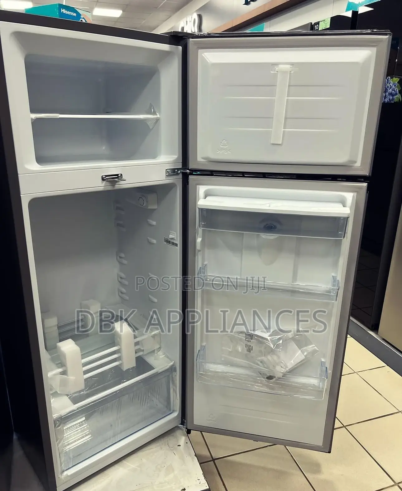 New Hisense 270l Double Door Fridge 3yr Warranty