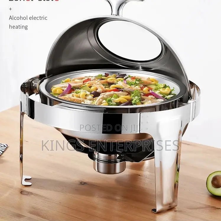 Round Stainless Steel Chefing Dishes