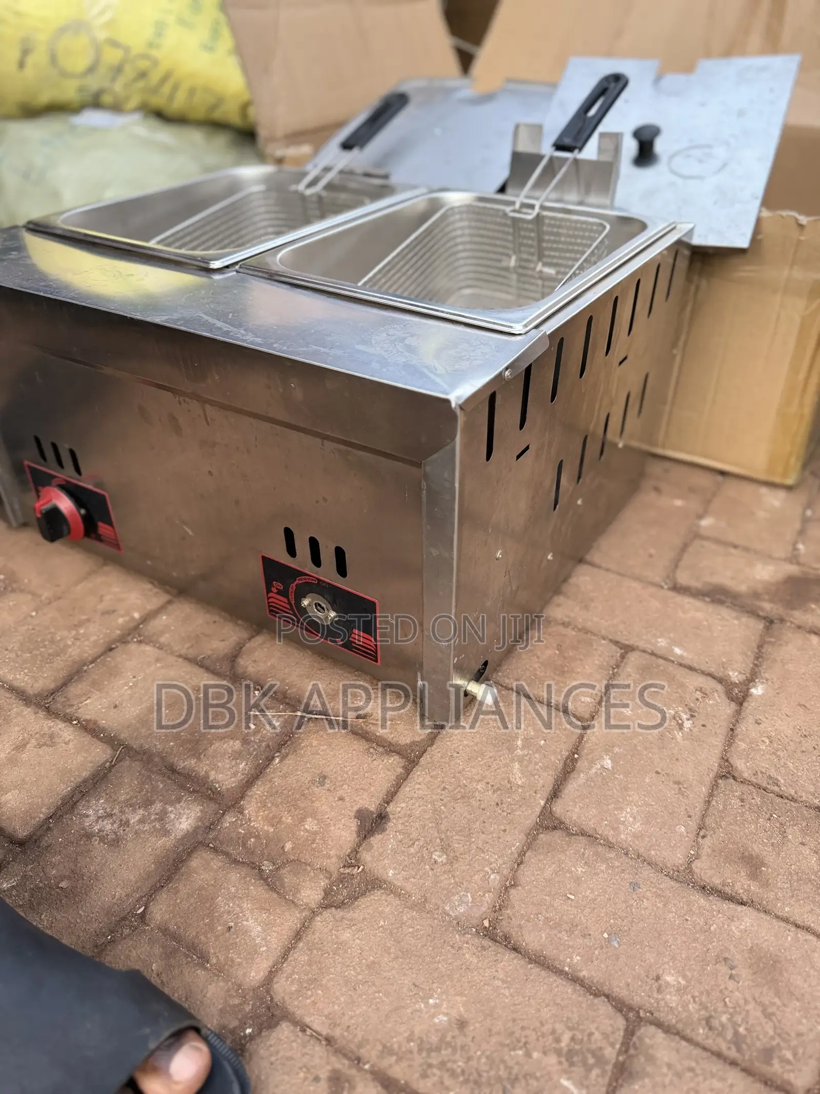 Commercial Double Gas Deep Fryer 12ltr