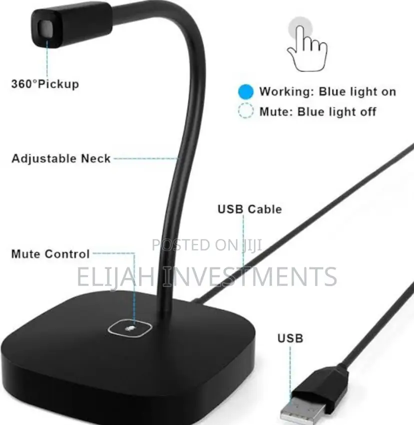 Promate Omnidirectional Usb Desktop Microphone
