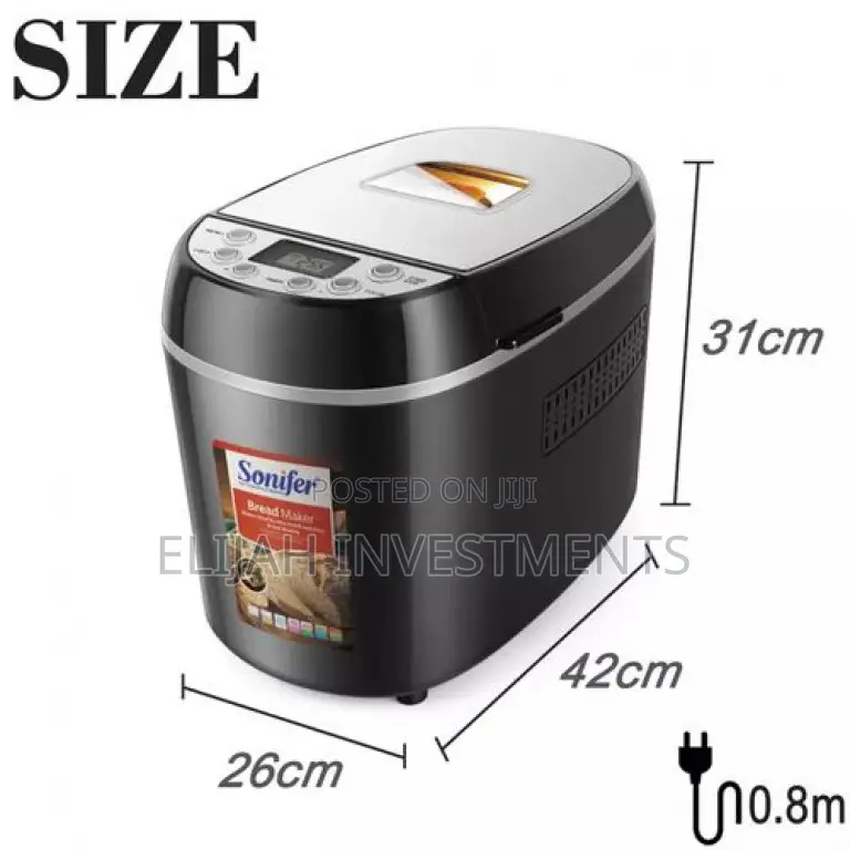 Sonifer Automatic Electric Programmable Digital Bread Maker