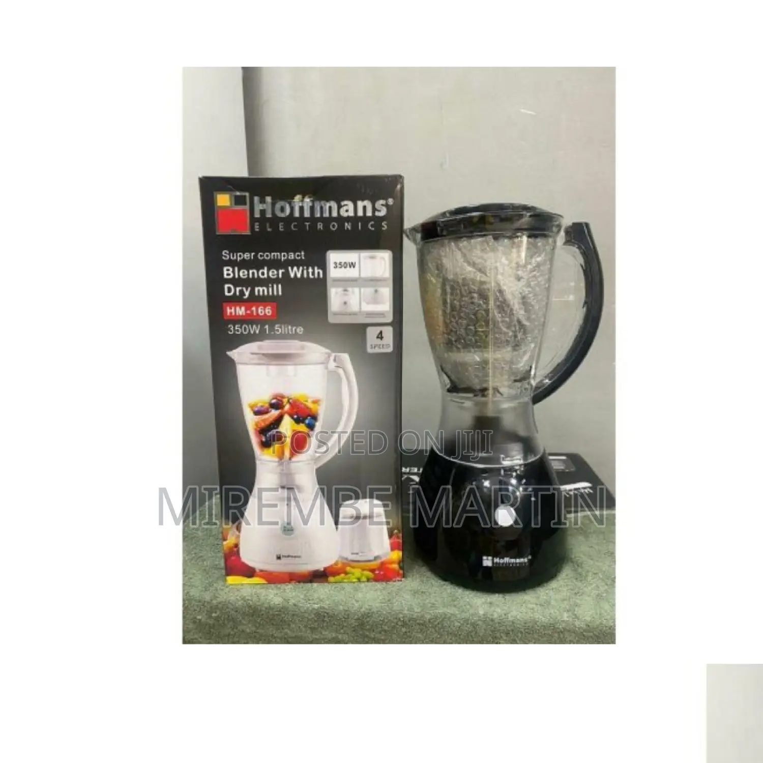 Hoffmans 1.5L Blender With Dry Mill.
