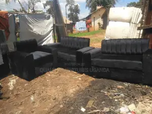 Brand New L Sofa Set in Black Color