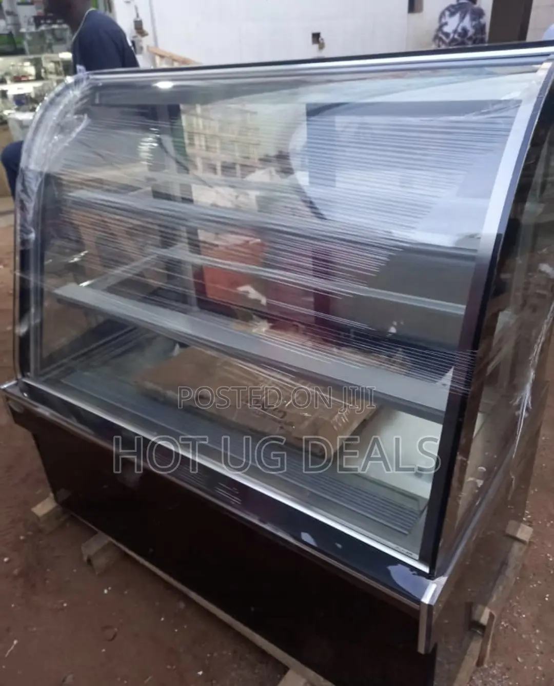 Cake Glass Display Fridge - Black