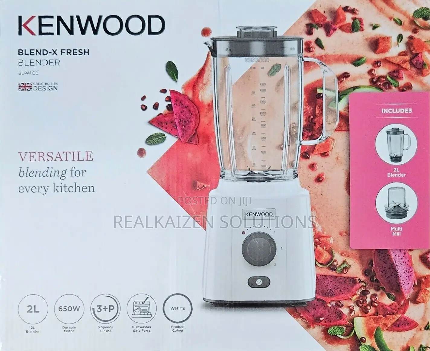 KENWOOD 2L Blend-X Fresh |3 Speed |Ice Crunch |Smoothie 650W