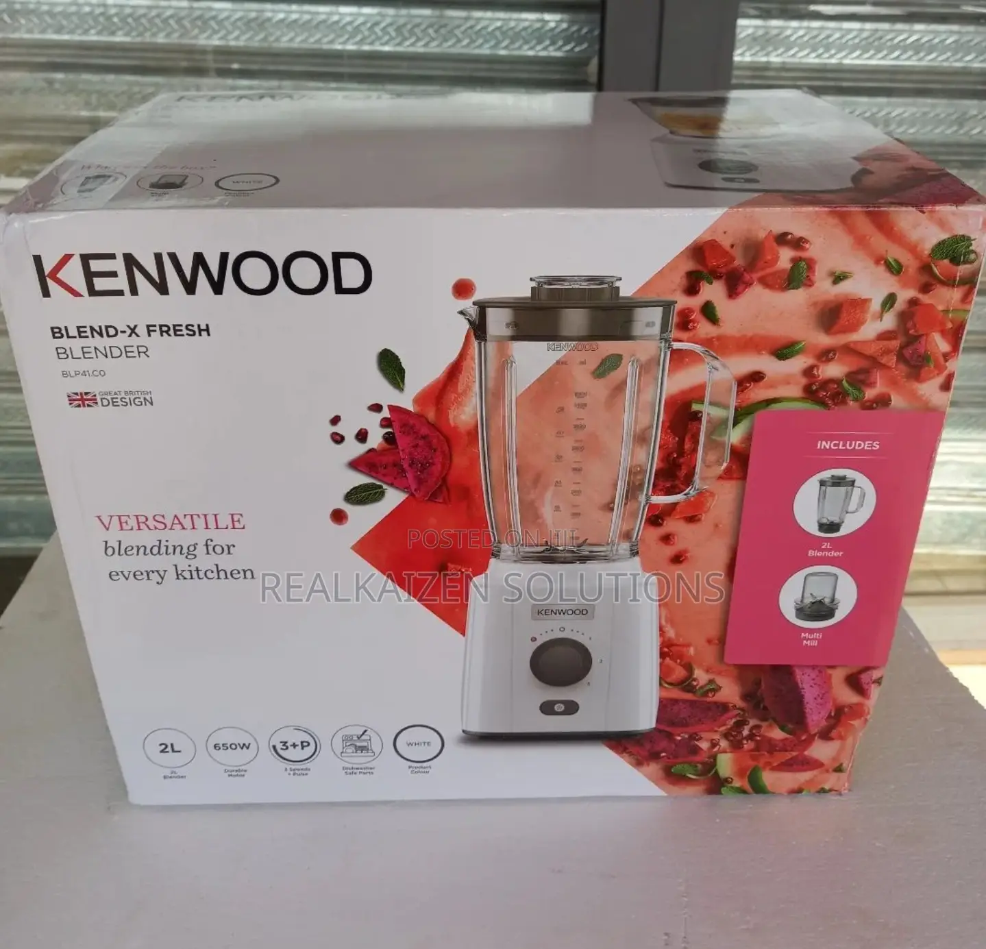 KENWOOD 2L Blend-X Fresh |3 Speed |Ice Crunch |Smoothie 650W