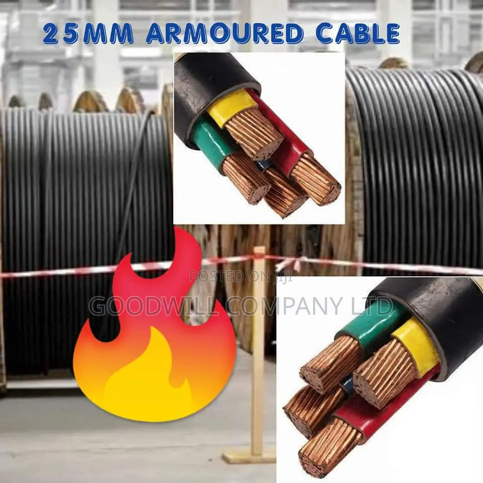25mm 4core Armoured / Underground Cable