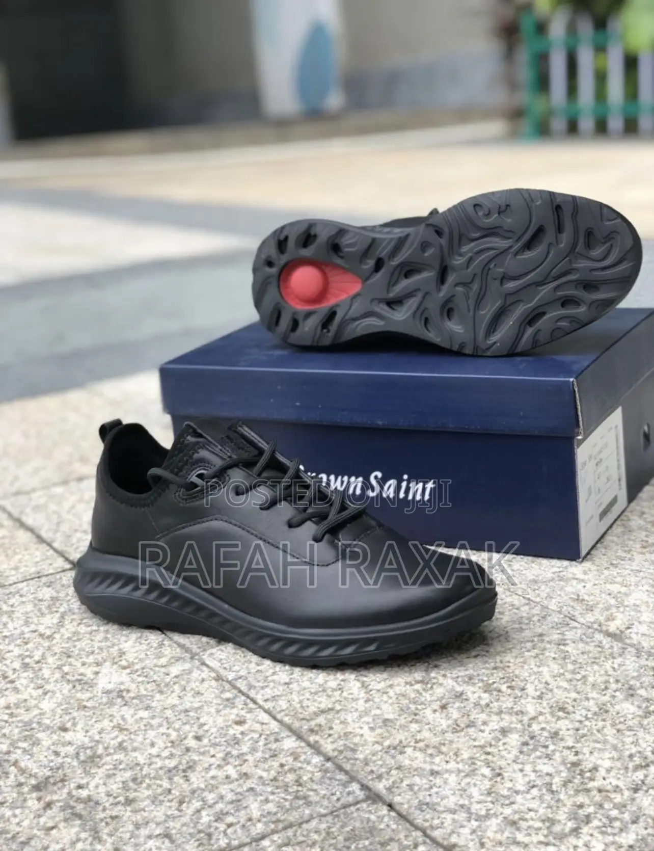 Original Ecco Men’S St.360 Street Black Leather Sneaker