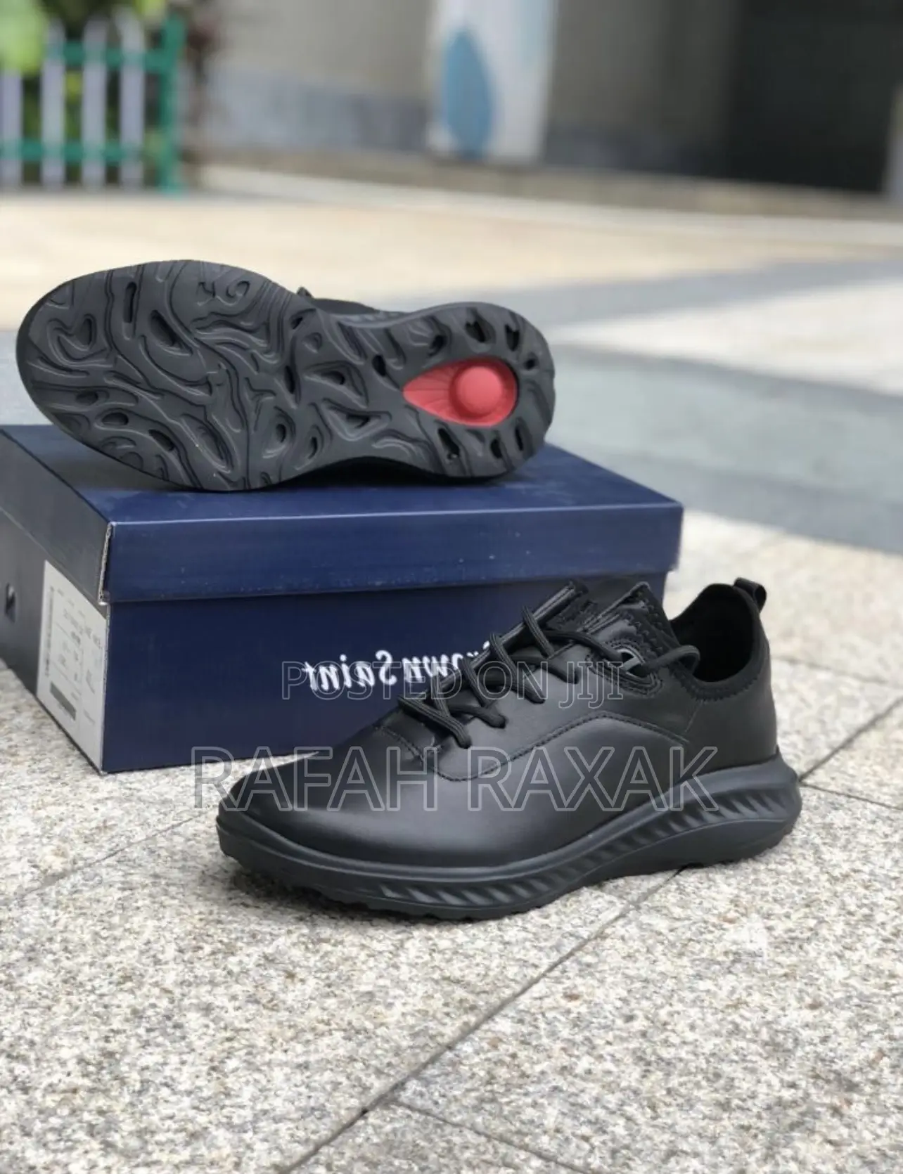 Original Ecco Men’S St.360 Street Black Leather Sneaker