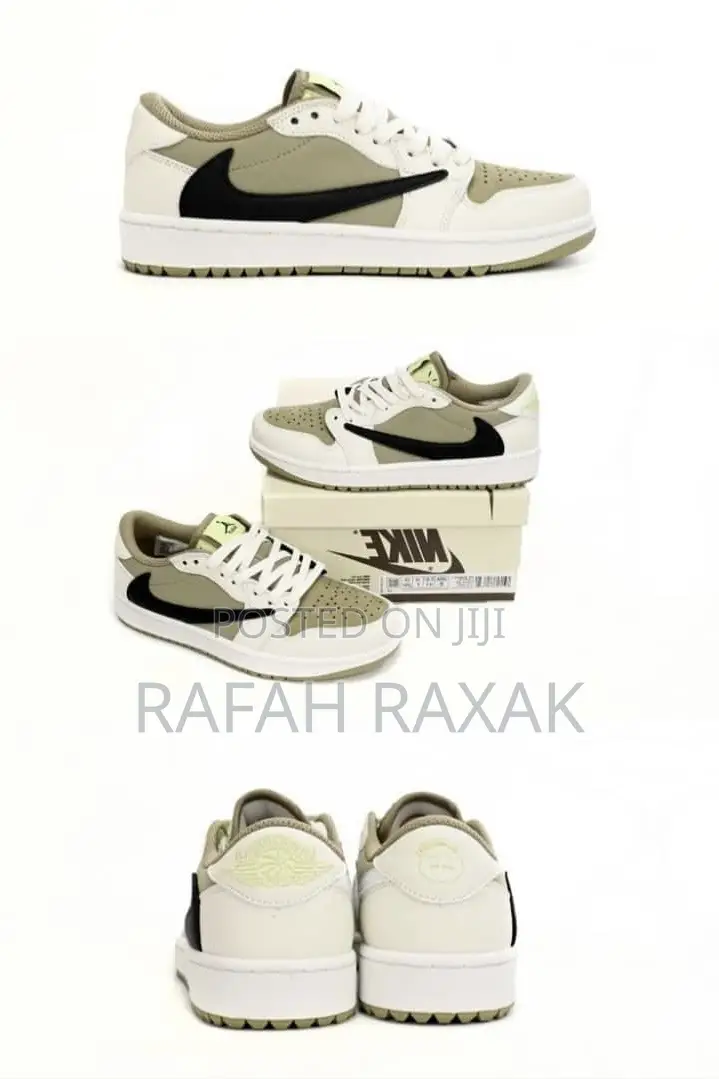 Original Air Jordan 1 Low Golf X Travis Scott Neutral Olive