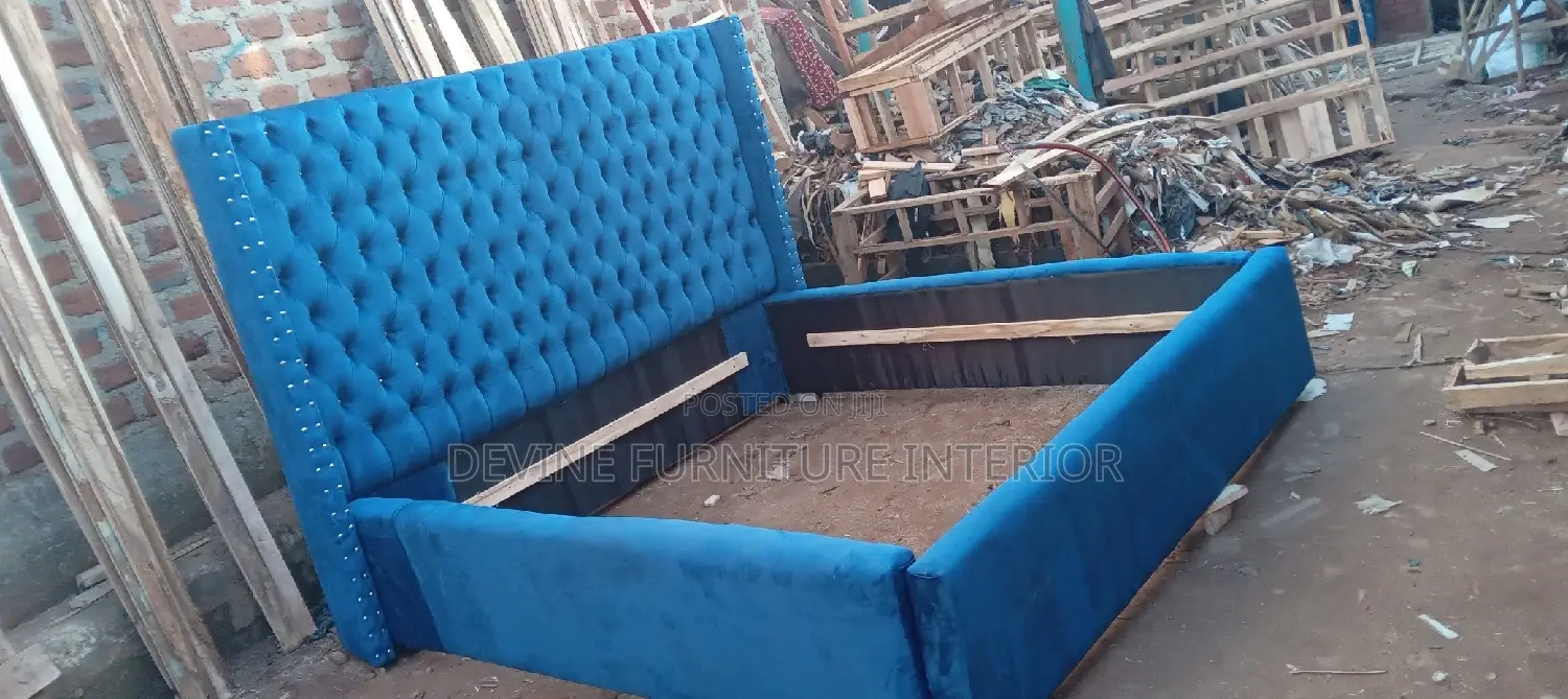 6 by 6 Bed in Blue Colour