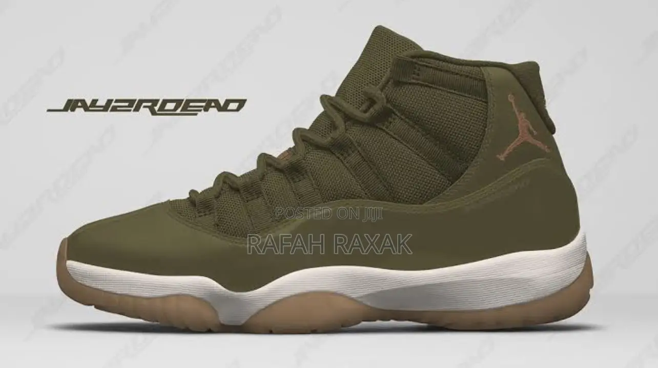 Original Nike Jordan 11 Retro Neutral Olive Sneaker