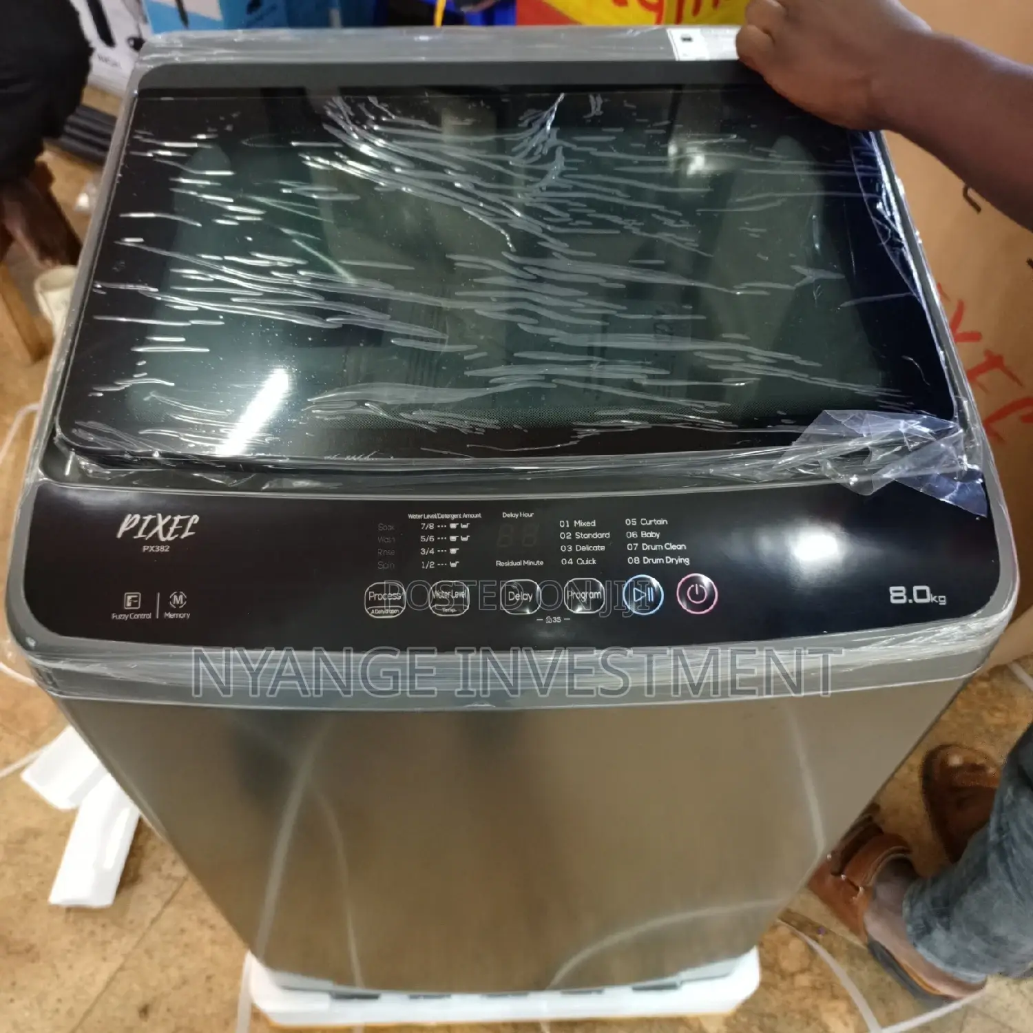 Washing Machine. Pixel Washing Machine. Automatic Washing