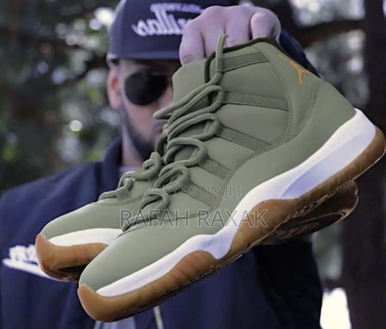 Original Army Green Nike Air Jordan 11 Sneaker