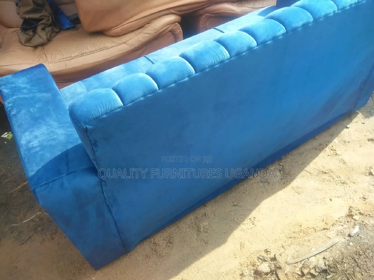 3 Seater Sofa Seat in Blue Color