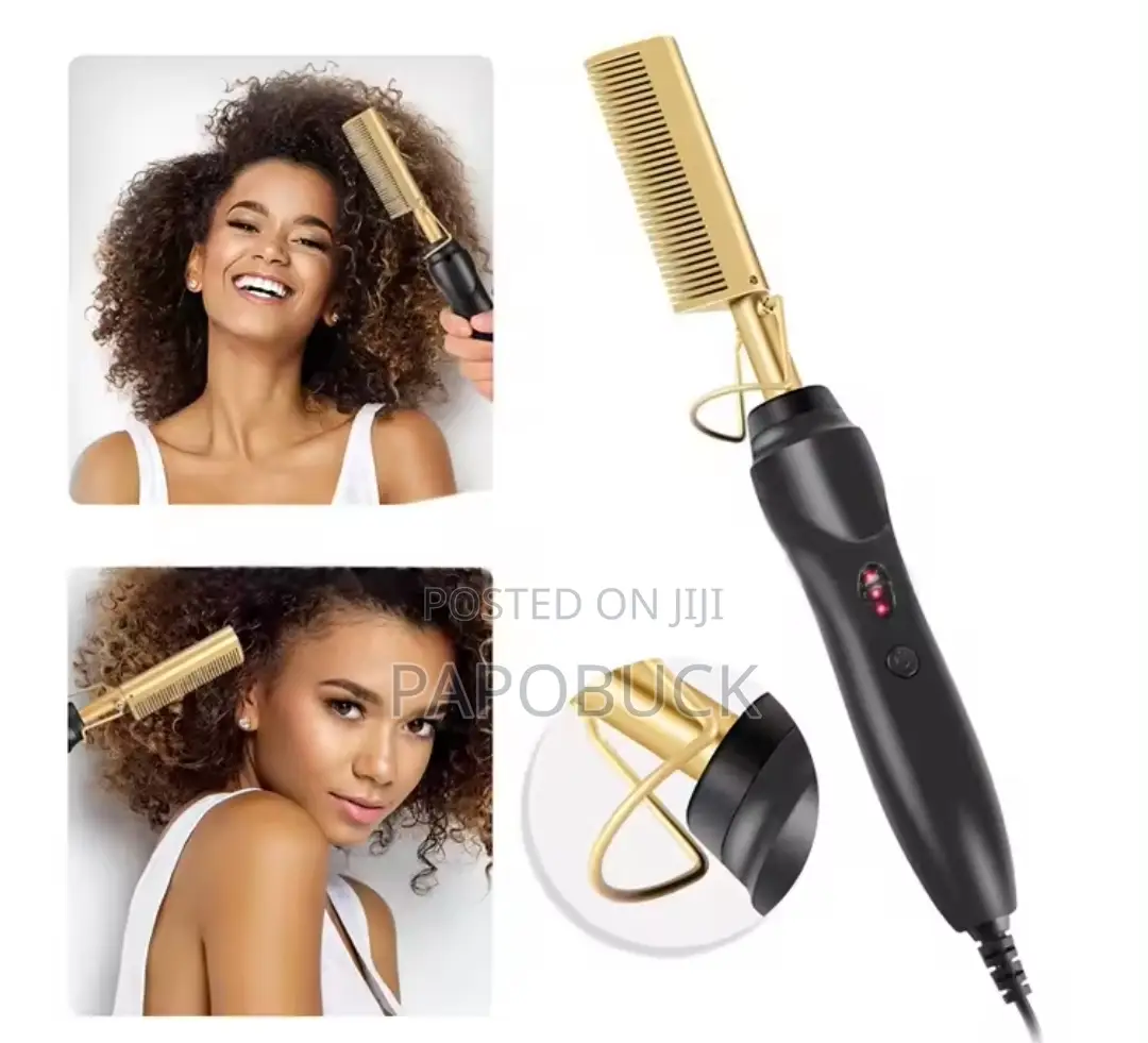 Gold Ceramic Professional Press Comb