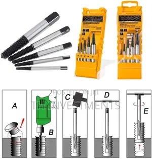 Ingco 5pcs Screw Extractor.