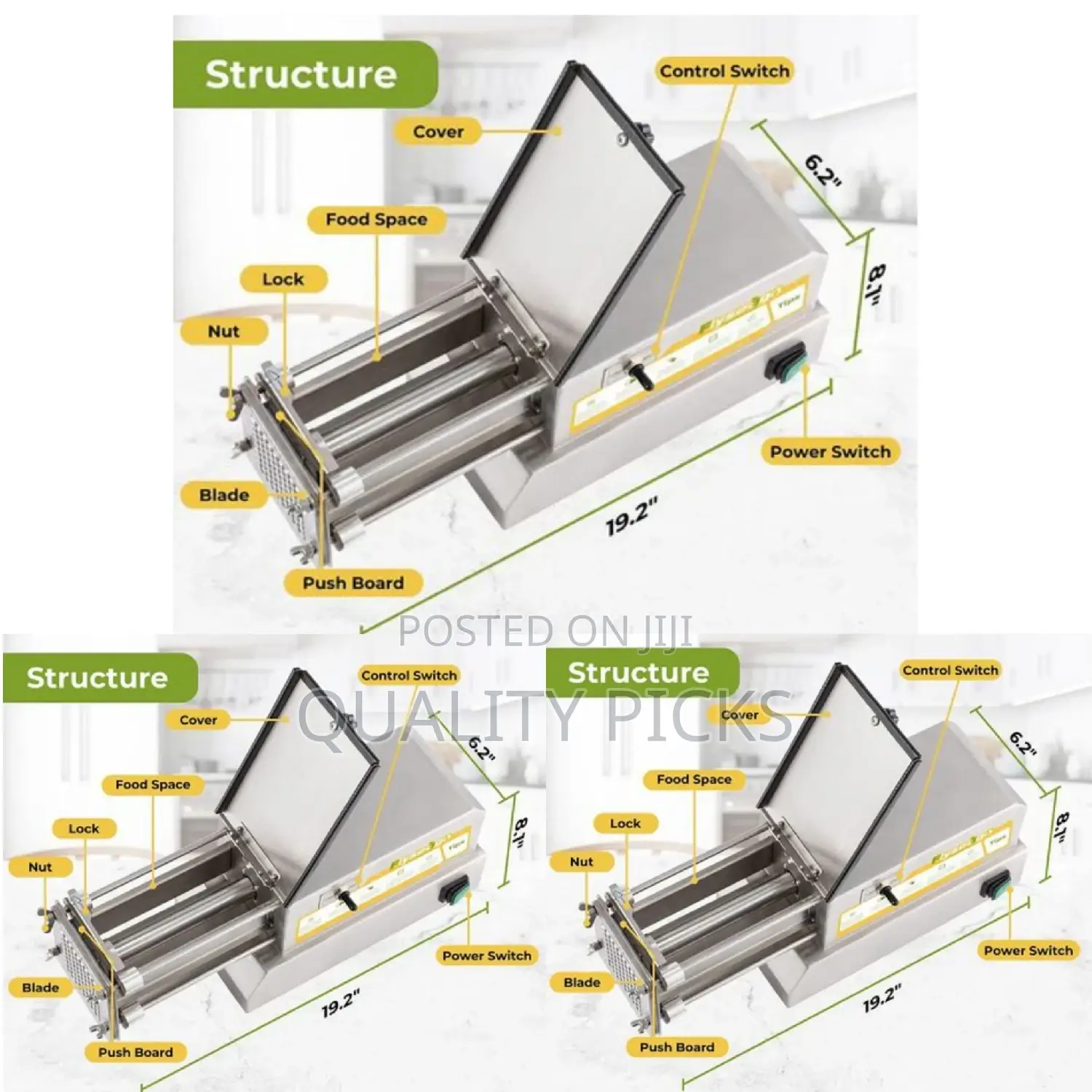 Stainless Steel Commercial Chips Cutter