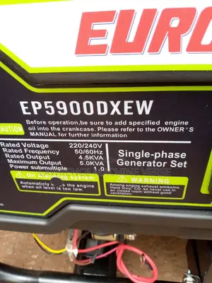 Generator 5KV Euro Power