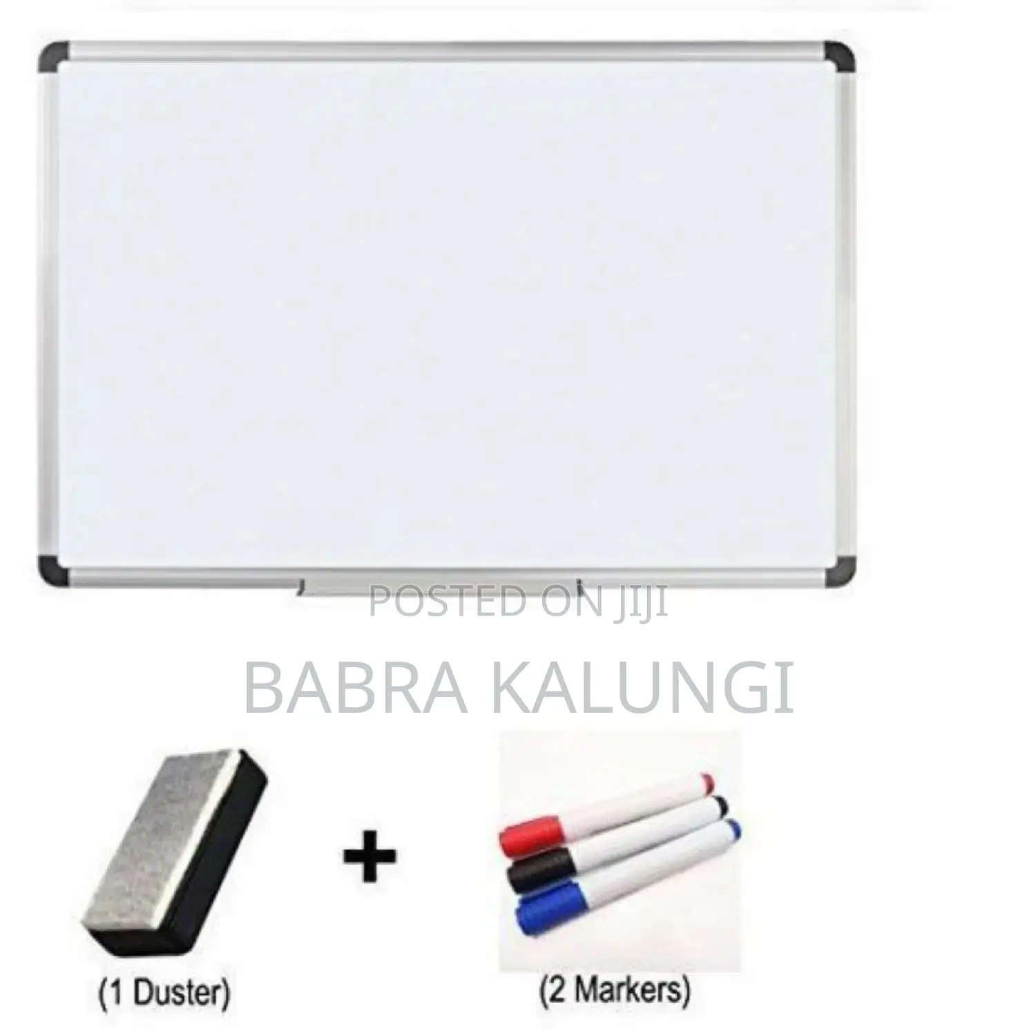 Wall Mount White Board (45x60cm) With Marker Eraser _ White