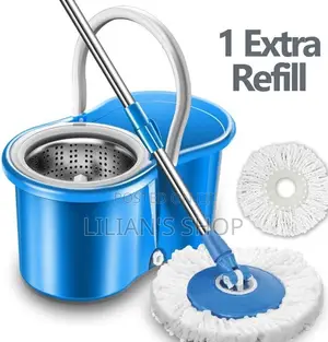 360 Head Spin Dry Floor Mop Bucket