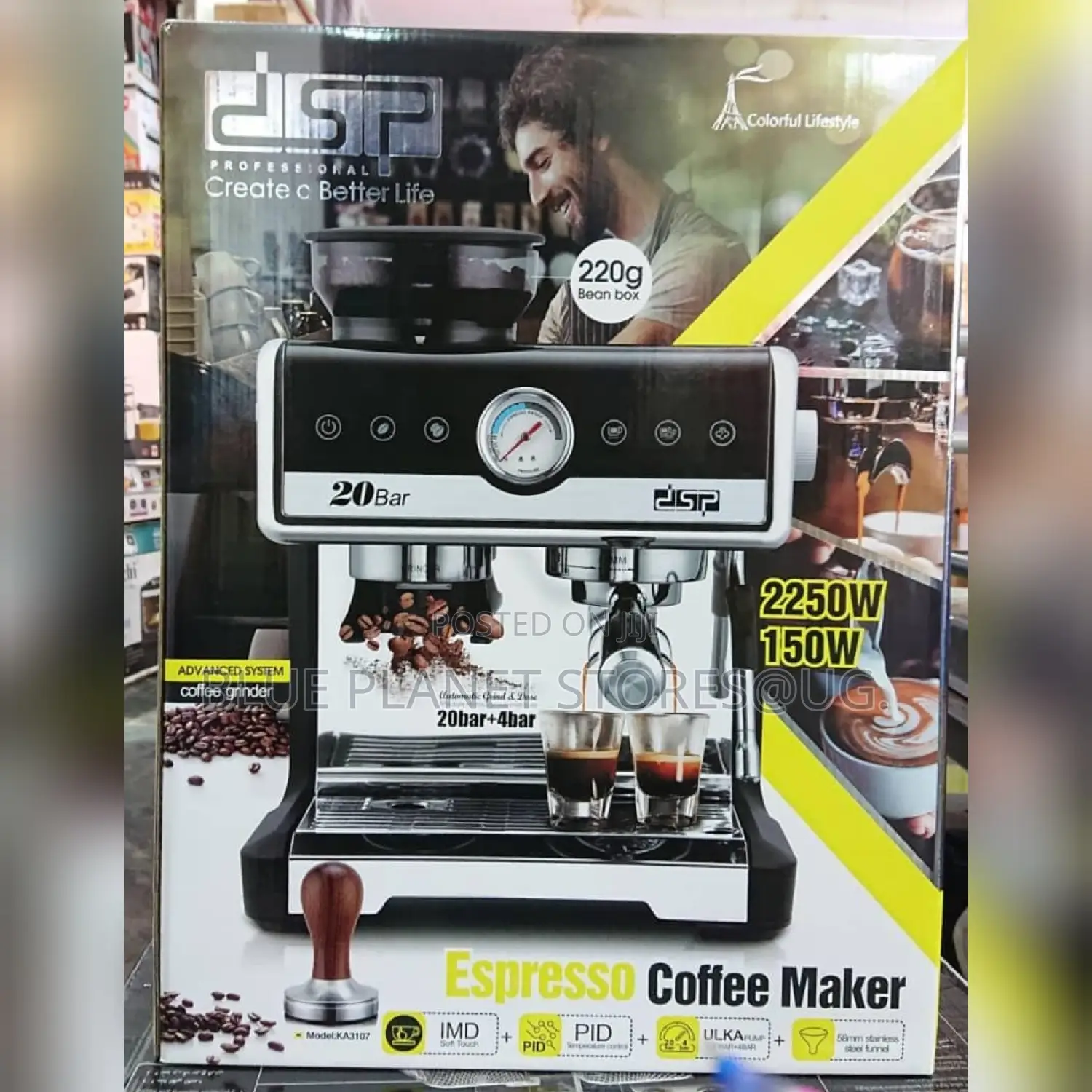 DSP 2.6l/20 Bar Espresso Coffee Machines \\ 2250w \\ KA3107