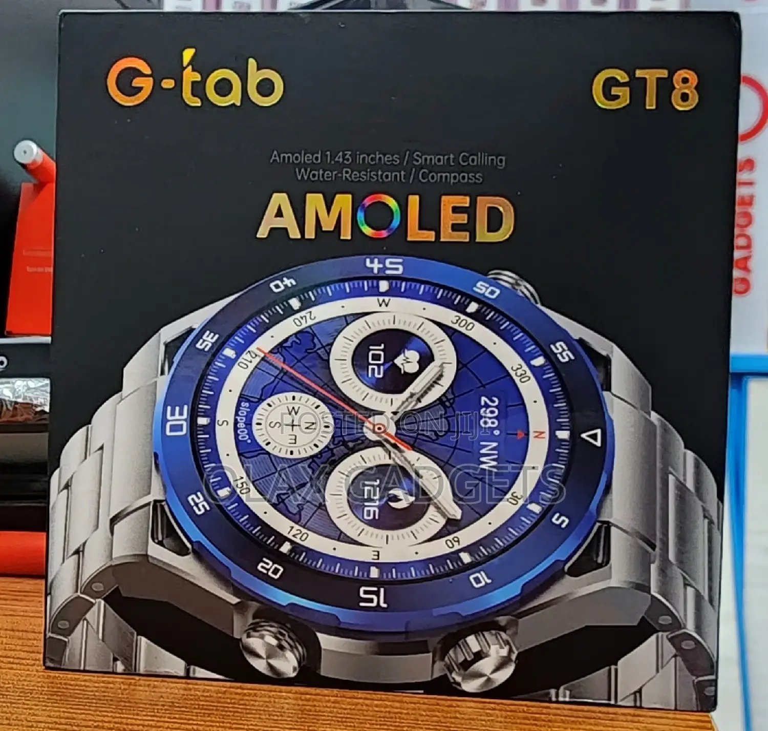 G-Tab GT8 Amoled Smart Watch, 1.43 INCHES AMOLED Display