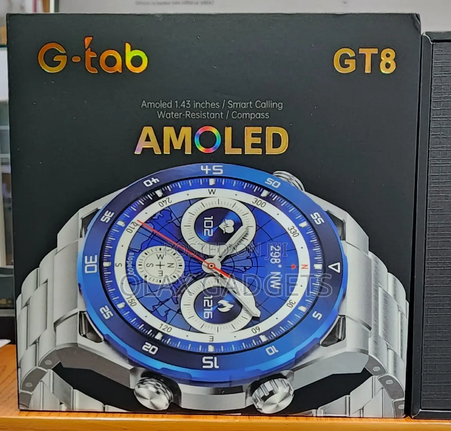 G-Tab GT8 Amoled Smart Watch, 1.43 INCHES AMOLED Display