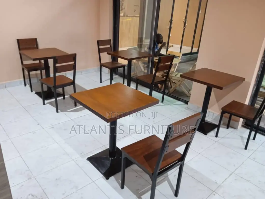 Restaurant Set Table With 2 Chairs