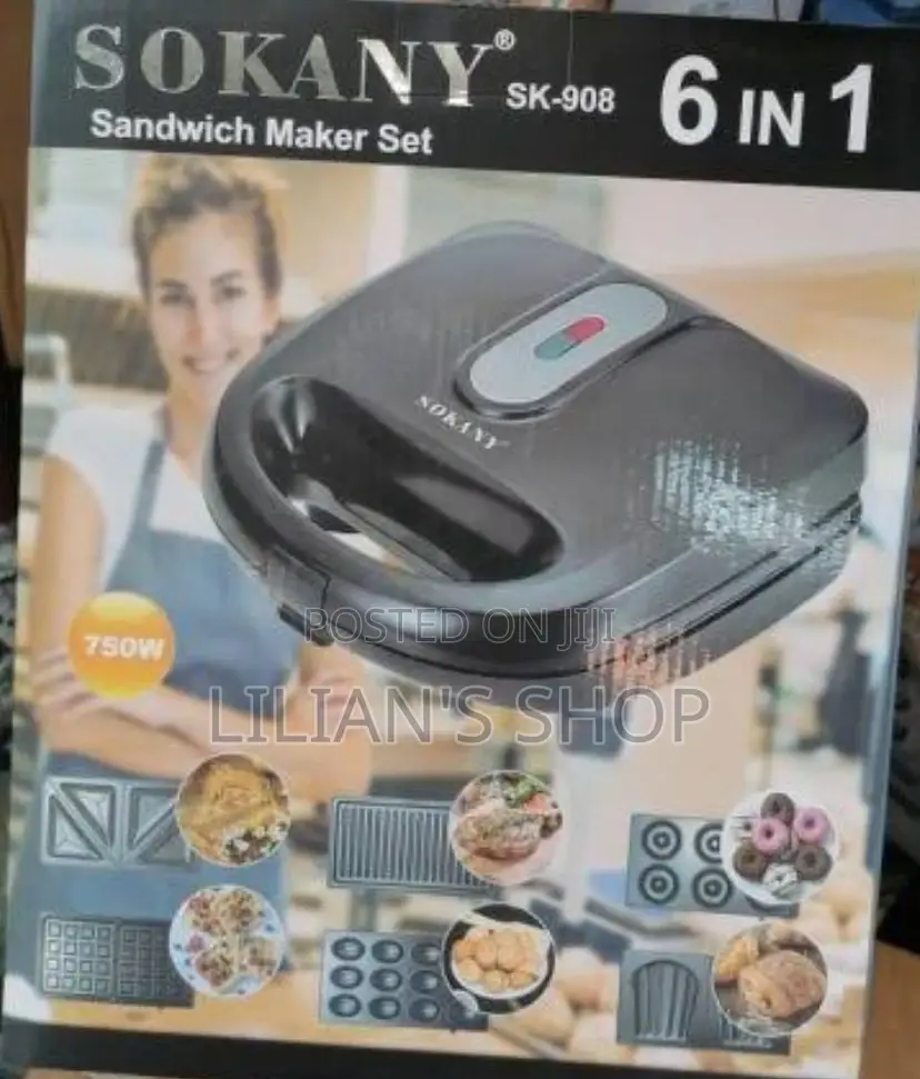 Sokany 6 in 1 Sandwich Maker Set