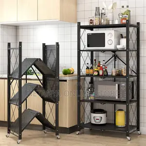 Kitchen 5 Tier Foldable Shelf