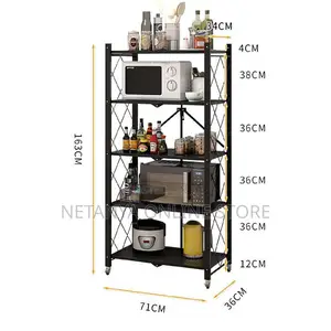 Kitchen 5 Tier Foldable Shelf