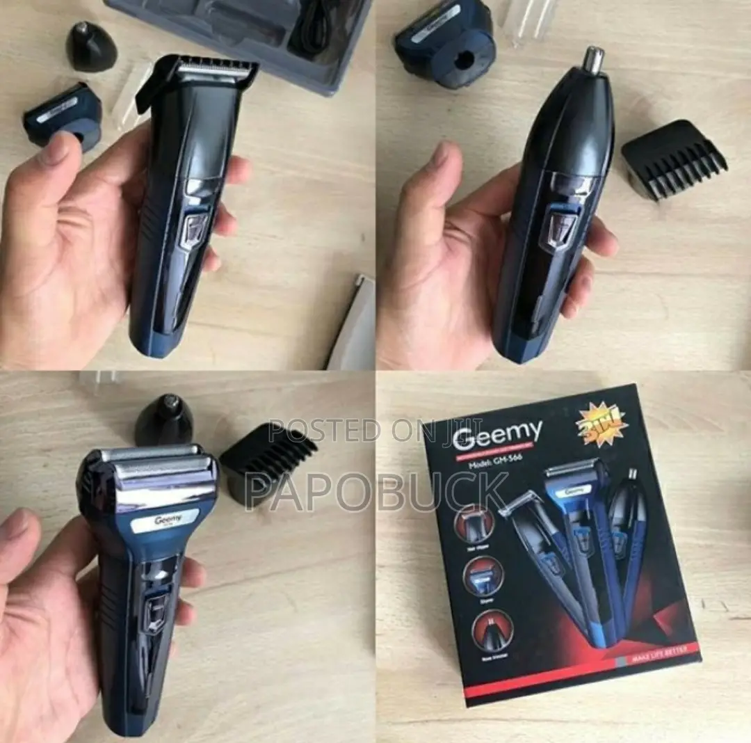 Geemy 3 in 1 Rechargeable Trimmer GM-566